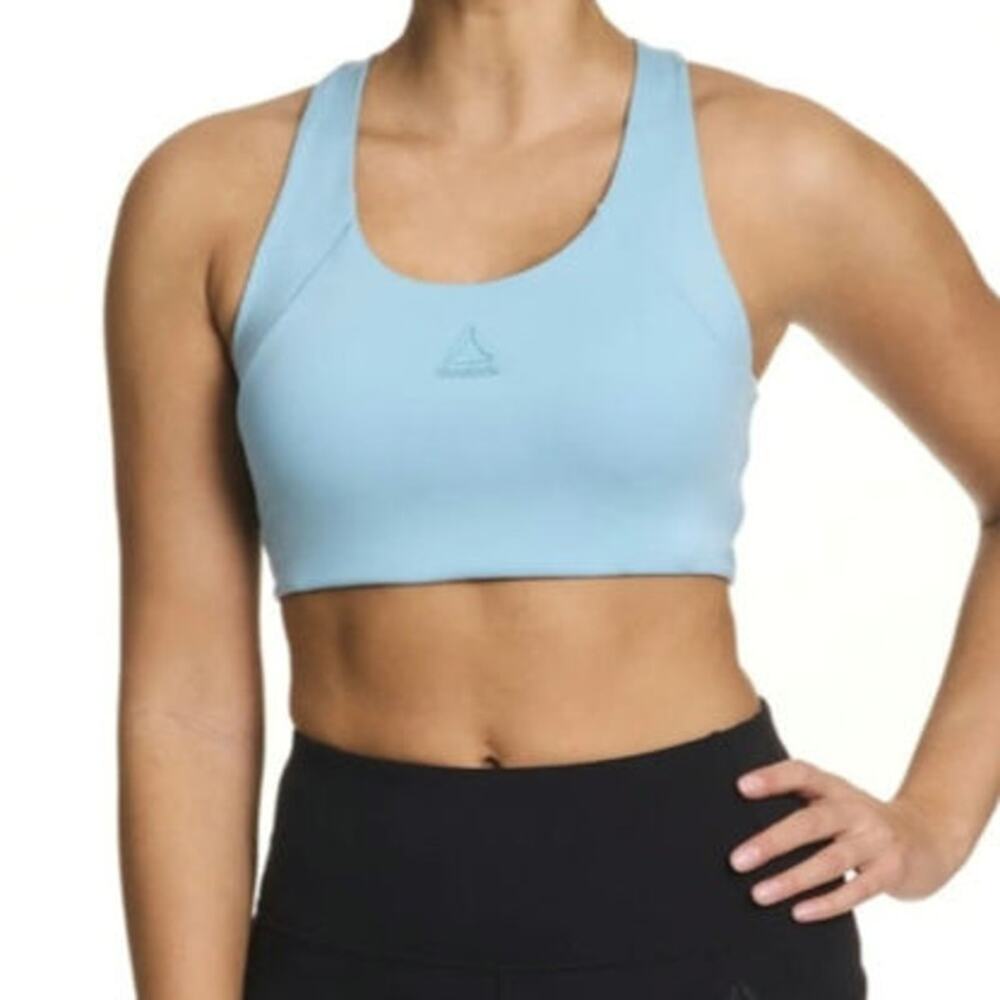 NWT Reebok Blue Medium Impact Reflex Athletic Sports Bra